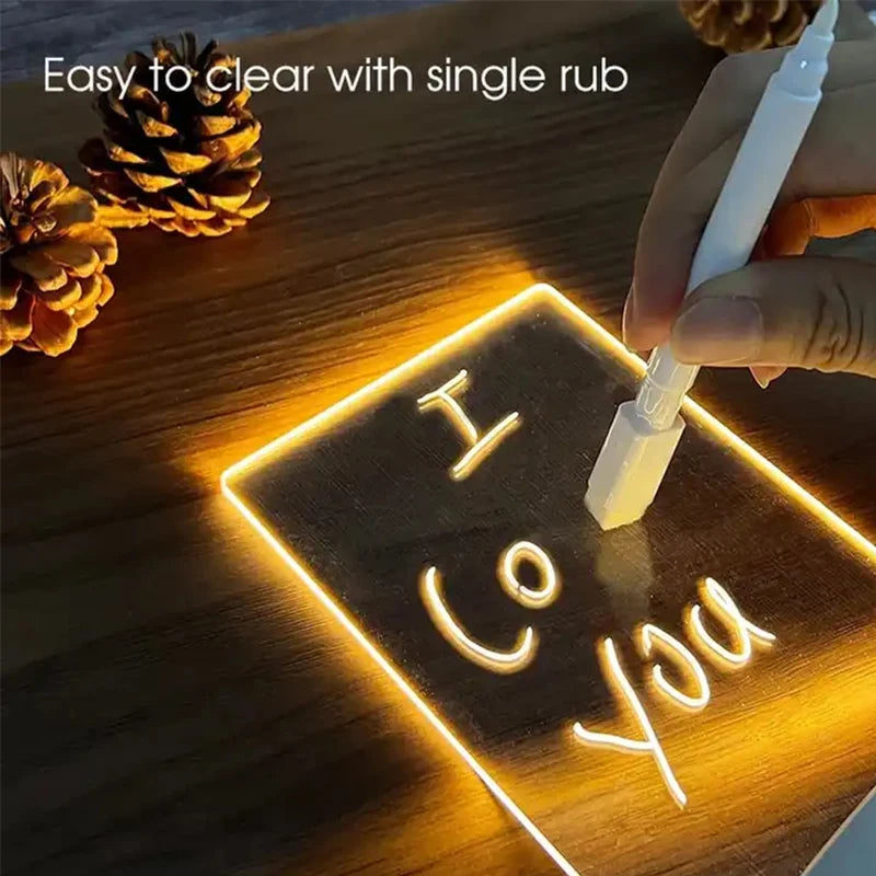 LAMPARA DE PIZARRA LED 3D