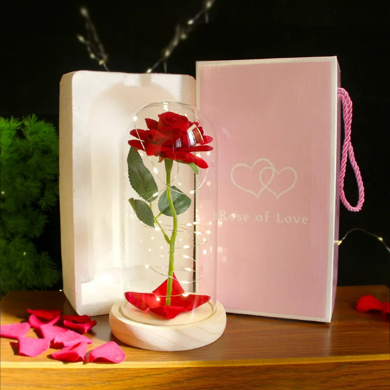 Rosa Eterna en Cápsula de Cristal