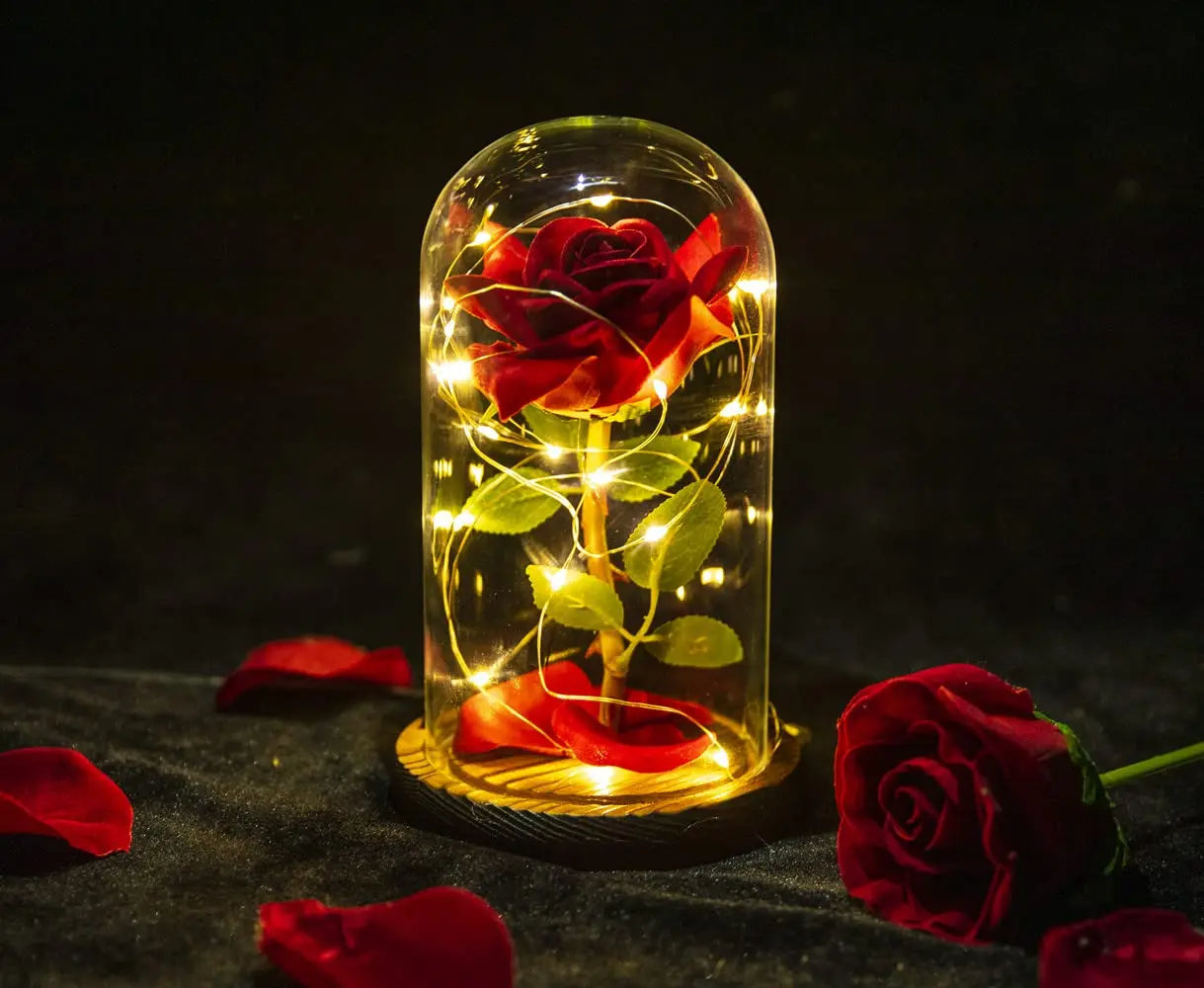 Rosa Eterna en Cápsula de Cristal