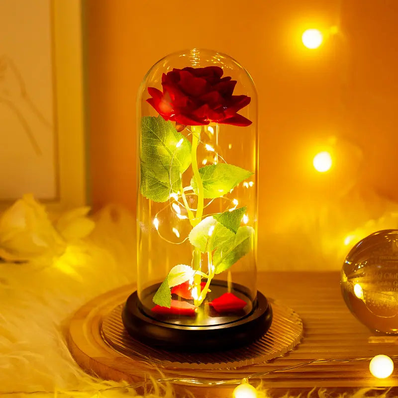 Rosa Eterna en Cápsula de Cristal