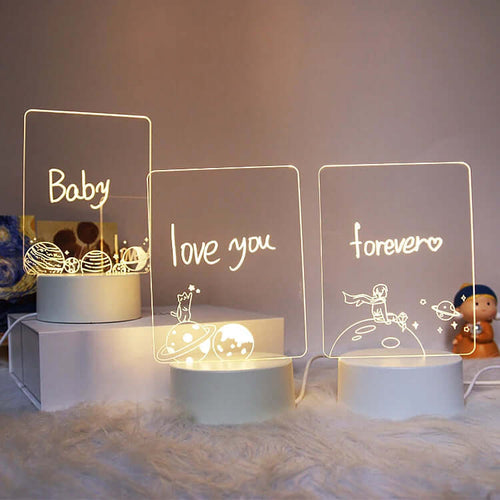 LAMPARA DE PIZARRA LED 3D