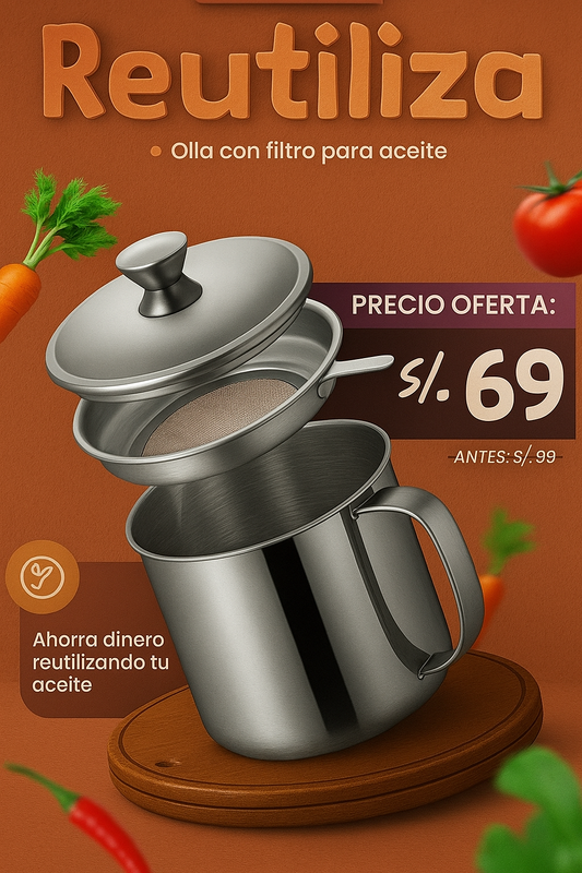 Filtro de Aceite para Freír – Edición Premium