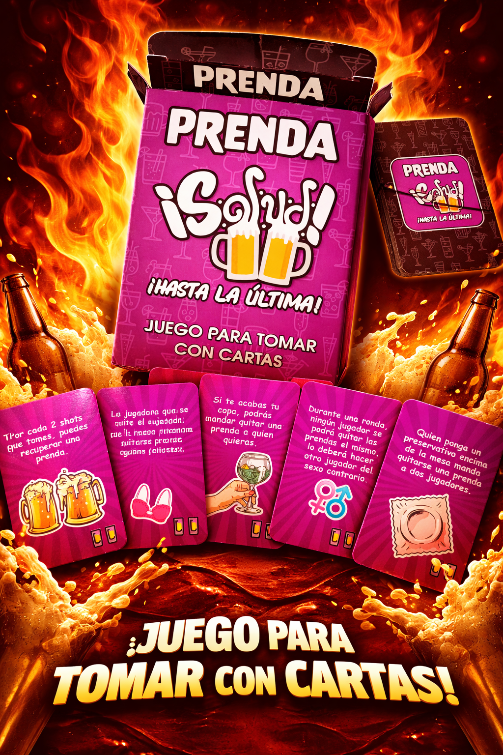 JUEGO PARA TOMAR CON CARTAS