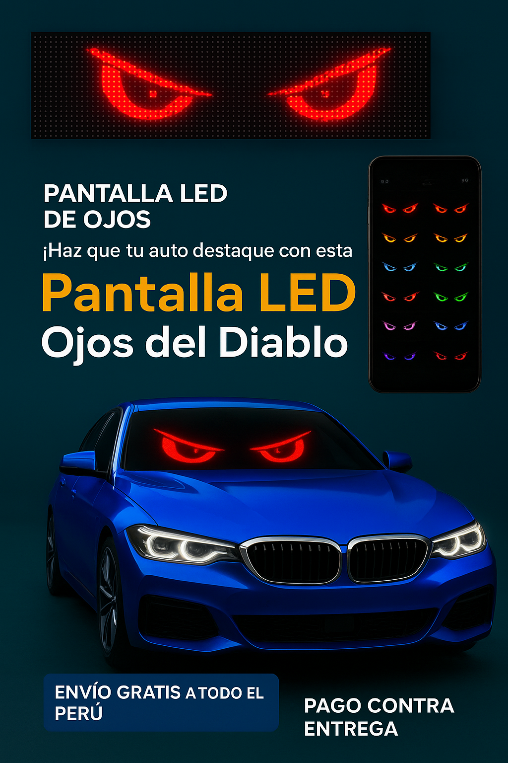 OJOS LED PARA AUTOS Y CAMIONES