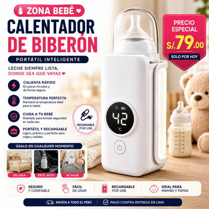 💎🍼 Calentador de Biberón 360° Premium