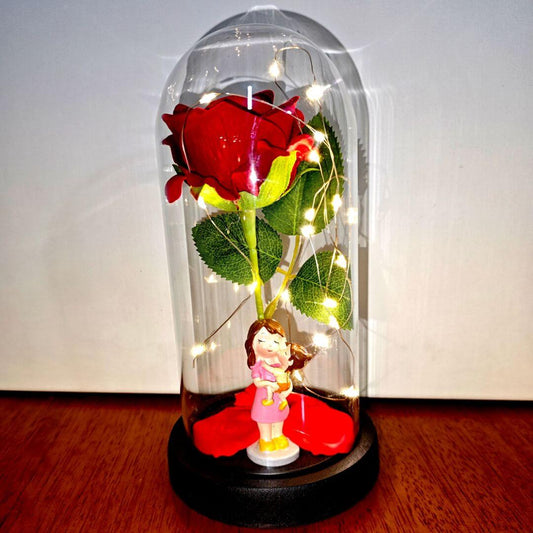 Rosa Eterna en Cápsula de Cristal