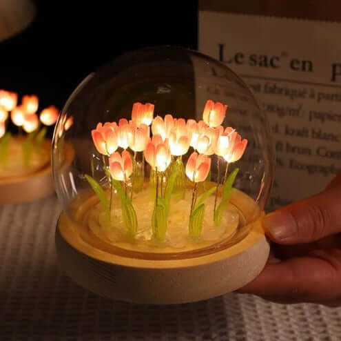 Minilámparas con Tulipanes.