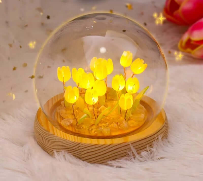 Minilámparas con Tulipanes.