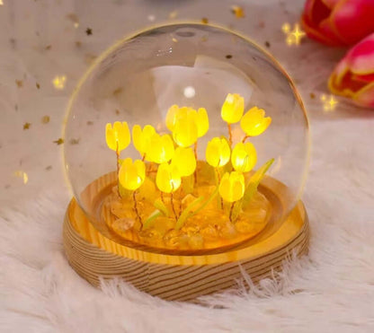 Minilámparas con Tulipanes.
