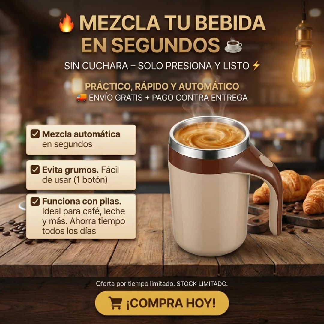 ☕🌀 Taza Batidora Automática